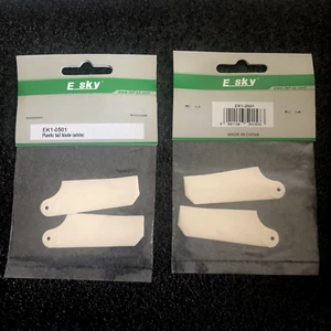 2 x Packets of Esky Plastic Tail Blade EK1-0501 E-Sky RC Helicopter Spare Parts - Picture 1 of 6