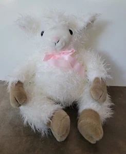 "Arco de peluche de 16"" Mary Meyer White Lamb Shaggy Sheep 1991 vintage" - Imagen 1 de 4
