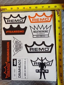 Vintage Remo sticker sheet of nine Remo stickers - Picture 1 of 1