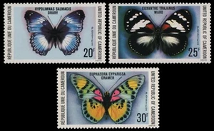 Camerún 1978 - Mi-N.o 890-892 ** - Estampillada sin montar o nunca montada - Mariposa / Mariposa - Imagen 1 de 1