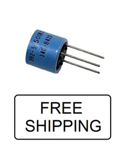 (1x) Potenciómetro lineal lavable de una sola vuelta 500K ohmios - 1/2W - 10% 392-5 - Imagen 1 de 3