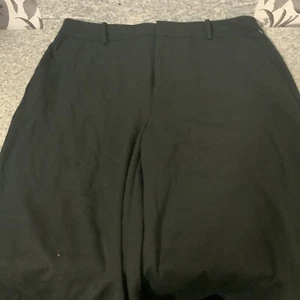 ☀️(14) A New Day Women's Black Straight Leg Dress Pants Stretch Tie Waist - Picture 1 of 2