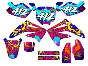 2003-2013 CR 85 ZANY Pink Senge Graphics Kit Compatible with Honda - Picture 1 of 10