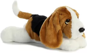 Aurora - Flopsie - 12" Basset Hound adorable peluche - Imagen 1 de 4