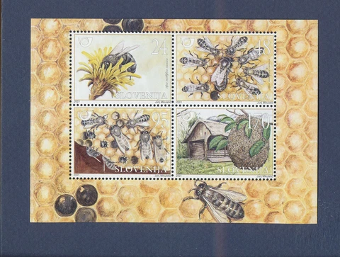 SLOVENIA - Michel BL 12  - MNH S/S - Honey Bee, insect - 2001 Cover