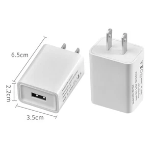 USB 5V 1A/2A ChargingHead Portable Universal Charger USA Phone Charger Adapter - Picture 1 of 14