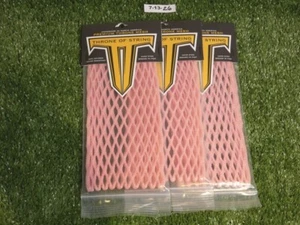 3 Throne Of String Lacrosse Premium Mesh Pink New - Picture 1 of 3