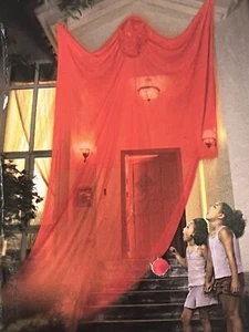 Neu Feiern Sie gruselig Halloween schwimmende rote Teufel Hörner 7 Fuß hoch nur Dekoration - Bild 1 von 6