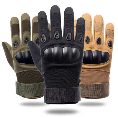 ALPHA Tactical Army Military Gloves Combat Airsoft Hard Knuckle Full Finger Gloves