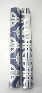 Lot Of 2 Graham & Brown Asian Lattice Sky Natural Vinyl Wallpaper Rolls - Picture 1 of 6