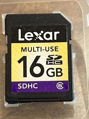LEXAR 16GB SDHC CAMERA MEMORY CARD (k4) - Image 1 of 2
