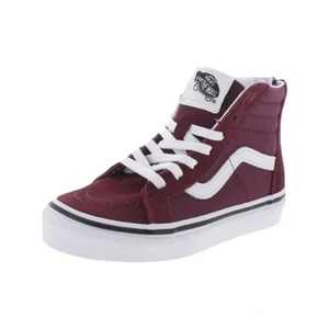 Vans Off The Wall Kids SK8 Unisex Burgundy Back Zip Sneakers Size 1.5 - Picture 1 of 11
