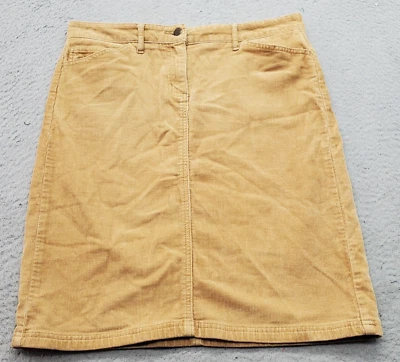 Мини-юбка Kate Hill женская размер 4 коричневая вельветовая эластичные карманы обычный крой - Изображение 1 из 4