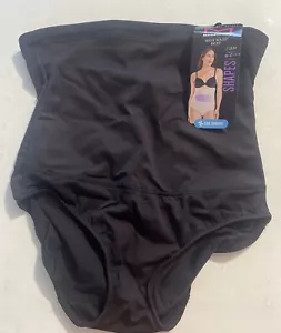Maidenform Shapewear High Waist Briefs Underwear SZ M #FL1854 BLACK NWT - Picture 1 of 3