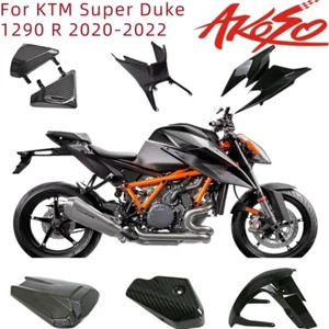 Real Carbon Fiber For KTM Super Duke 1290 R 2020+ Sprocket Cover Front Fender - Picture 1 of 16