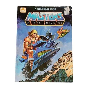 Lightly USED Masters of the Universe He-man Coloring Book Battle Ram Vtg 1982 - Picture 1 of 12
