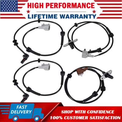 4x Wheel ABS Speed Sensor Front Rear Right Left For Nissan Xterra 4.0L 2005-2015 — 第 1/4 张图片