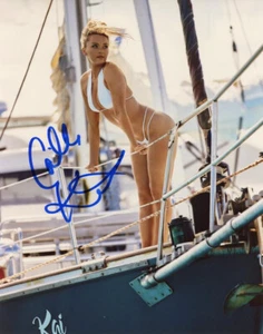CAMILLE KOSTEK SIGNED 8x10 PHOTO SI SWIMSUIT MODEL ROB GRONKOWSKI GF BECKETT BAS - Picture 1 of 2