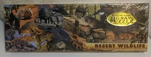 Desert Wildlife Jigsaw Puzzle Vintage 1997 Panoramic New  - Picture 1 of 6