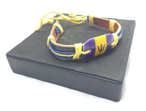 PULSERA BANDERA BARBADOS BAJAN Soca Calypso Reggae NUEVO ESTILO - Imagen 1 de 7
