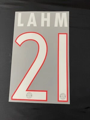 Germany Bayern Munich Lahm  Original Name Set For A Shirt - Image 1 of 4