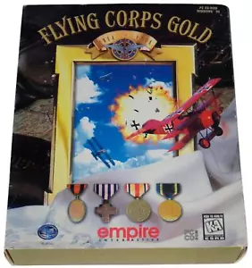 FLYING CORPS GOLD 90s BIG BOX PC VIDEO GAME Boxed 1997 Win WWI Flight Sim CD-ROM - Picture 1 of 7