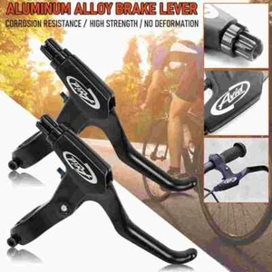 1 Pair Bicycle Hand Brake Levers MTB Mountain Road Bike V-Brakes Handle Finger - Picture 1 of 9