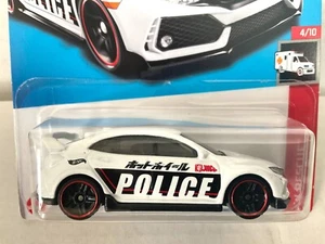 Hot Wheels 2018 HONDA CIVIC TYPE R - 2023 Rescue Series - POLICE #215 - Picture 1 of 3