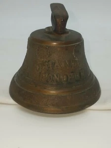 Antigua campana de latón 1878 Saignelecier Chiantel Fondeur - Imagen 1 de 6