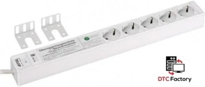 19" Rittal Steckdosenleiste DK 7240230 Schuko 5-fach mit Überspannungsschutz - Bild 1 von 1