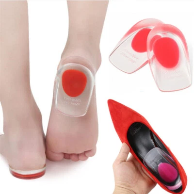 Fersenpolster Silikon Einlegesohlen Gel Fersenkissen Schuheinlagen Fersensporn - Bild 1 von 4