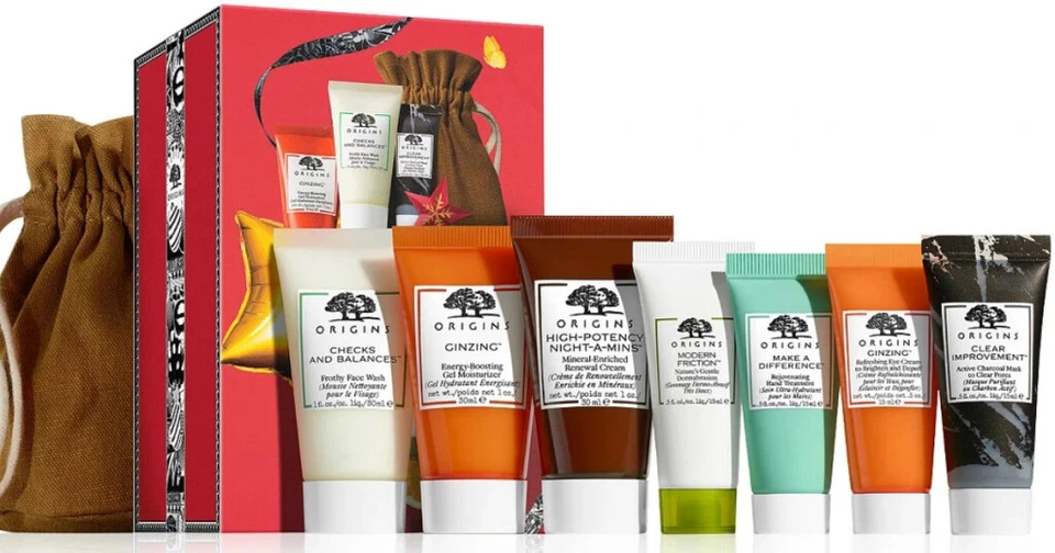 Origins Skin Care Set Superstar Minis 6pcs Eye Hand Cream Moisturizer Mask NIB - Image 1 of 1