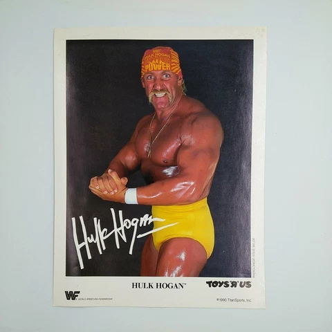 1989 World Wrestling Poster - WWF Fan Club Member Titansports Card - Hulk Hogan Cover