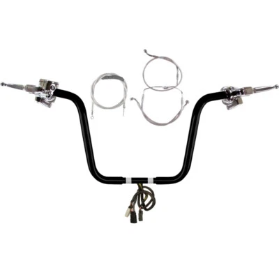 1 1/4" Negro 12" Wild 1 Manillar CKit 2008-2013 Harley Road King NoCruise/ABS Foto 1 de 4