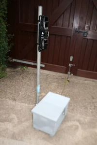 PERIMETER PROTECTION MAST CAMERA BATTERY BOX GALVANISED SITE SECURITY ENCLOSURE - Picture 1 of 14