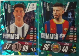 Topps UEFA Match Attax 2020/21 MAN of The MATCH Card Set 27 + 13 HOLIDAY Update - Picture 1 of 6