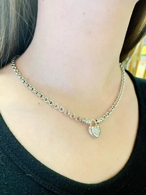 Collar colgante corazón plata esterlina Scott Kay Foto 1 de 4