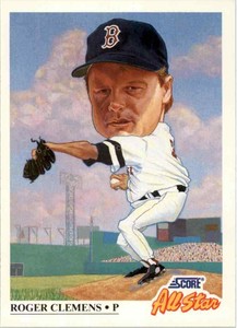 1991 SCORE ALL-STAR - #399 ROGER CLEMENS - RED SOX -