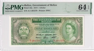 Belize, 1 Dollar, 1974, UNC, p33a - Picture 1 of 2