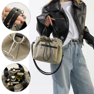 Nylon Kordelzug Eimertasche Damen vielseitig große Kapazität Mode Schultertasche. - Bild 1 von 27