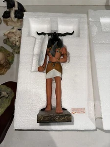 "Figura Estatua Escultura 8"" RARA" del Dios Egipcio Firmado Veronese Khnum Rams - Imagen 1 de 7