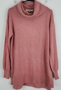 Blusa Ann Taylor LOFT NUEVA CON ETIQUETAS Mujer Manga Larga Cuello Suelto Talla M Rosa Rubor - Imagen 1 de 10