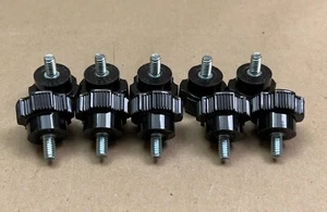 Knopf 1/4"-20 x 1/2" Rändelschraube Klemmknopf Kunststoff schwarz Menge 10 - Bild 1 von 4