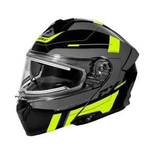 Castle X CX935 Modular Electric Snowmobile Helmet Raid Hi-Vis/Charcoal 35-26136 - Picture 1 of 1