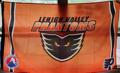 Lehigh Valley Phantoms Flag Banner 55x33 American Hockey League Fan Home Decor - Image 1 of 2