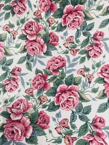 Sunprints© Cabbage Roses by Shenandoah Pink Indoor/Outdoor Fabric 6 Plus Yards - Picture 1 of 5