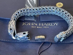 Vintage John Hardy Legends Eagle Black Chalcedony Sterling Silver Bracelet - Picture 1 of 7