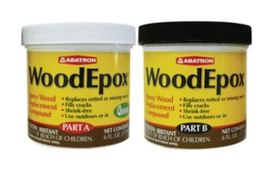 Abatron WEAB6OR Woodepox Beige Indoor & Outdoor Epoxy Wood Filler Kit 12 oz. - Picture 1 of 1