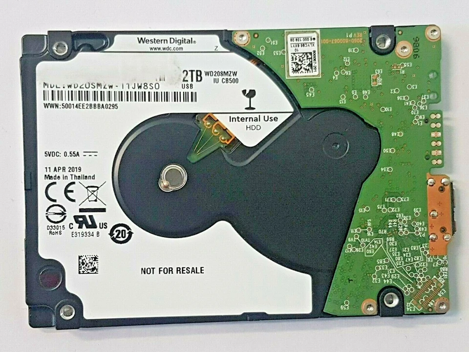WD20SMZW-11JW8S0 Sn WX71Exxxxxxxx 11 Apr 2019 Thailand - Image 1 of 1