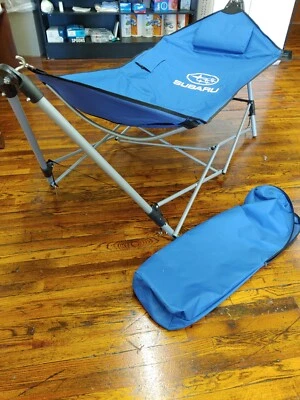 Subaru Hammock & Stand & Carry Bag Blue Instructions portable folding  portable - Image 1 of 4
